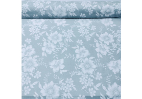 Bavlnená látka vzor rikardo, šedo-zelený podklad, metráž 160 cm Bavlnená látka vzor rikardo, šedo-zelený podklad, metráž 160 cm