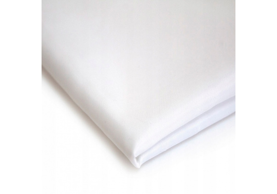 Podšívka polyestrová, farba biela, metráž 150 cm 