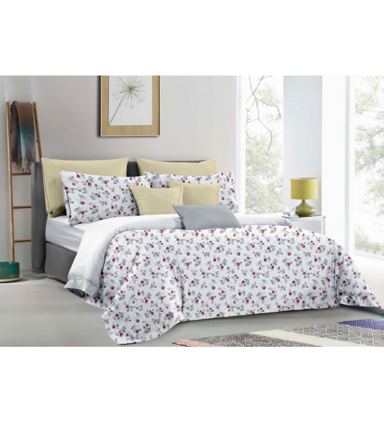 Flanelové obliečky na zips, farba Bílá, 140x200 cm 