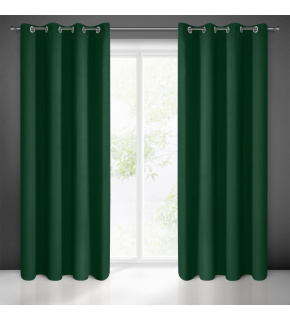 Zatemňovací závěs s průchodkami TM. ZELENÁ 135X250 cm