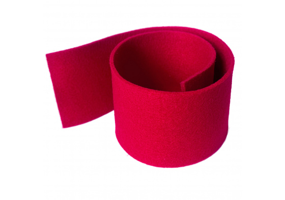 Dekoračný filc 3 mm, farba Červená, metráž 100cm 600gr