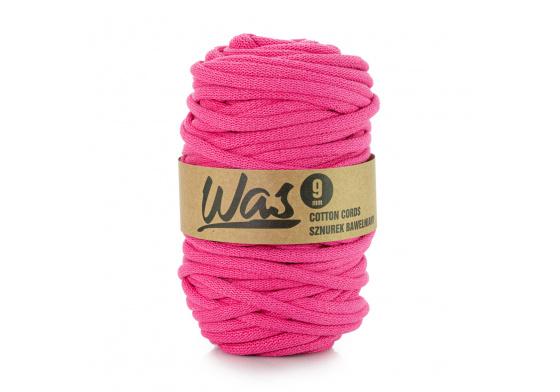 Bavlněná šňůra 9mm, 50m, fuchsie 110
