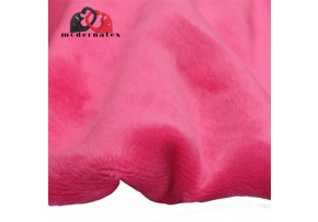 Jednofarebná látka Minky mikroplyš farba fuchsiová