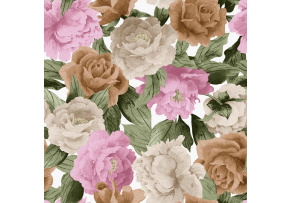 Velúrová poťahová látka s potlačou vzor 401067-104