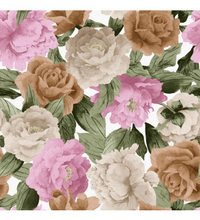 Velúrová poťahová látka s potlačou vzor 401067-104