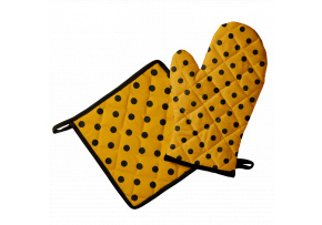 Kuchynská chňapka a podložka, Bodka Žltá