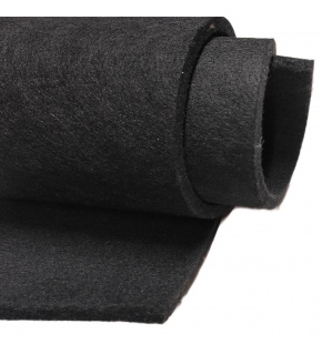 Technický filc 10 mm, farba čierna, metráž 160 cm 