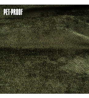 Velurová potahová látka Aphrodite Olive pro nábytek, metráž - Pet Proof