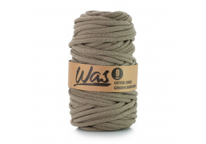 Bavlnená šnúra 9 mm, 50 m, farba tmavo- béžová 330