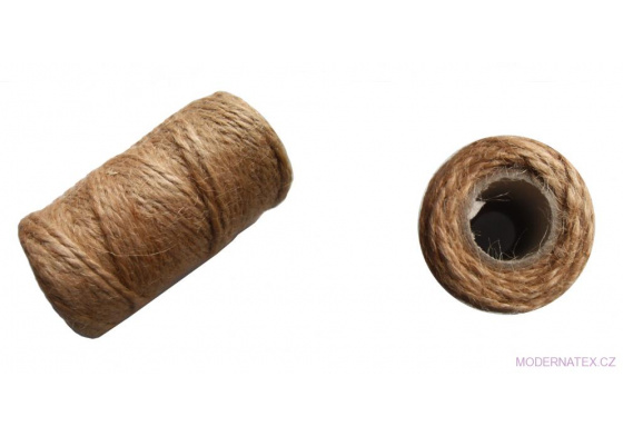 Přírodní jutový provázek 440X4  100 gr (64 m)