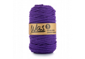 Bavlnená šnúra 5 mm, 100 m, farba fialová 140