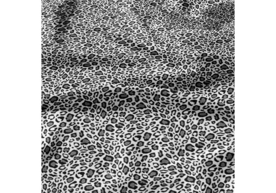 Bavlnená látka vzor leopard šedý, metráž 160 cm