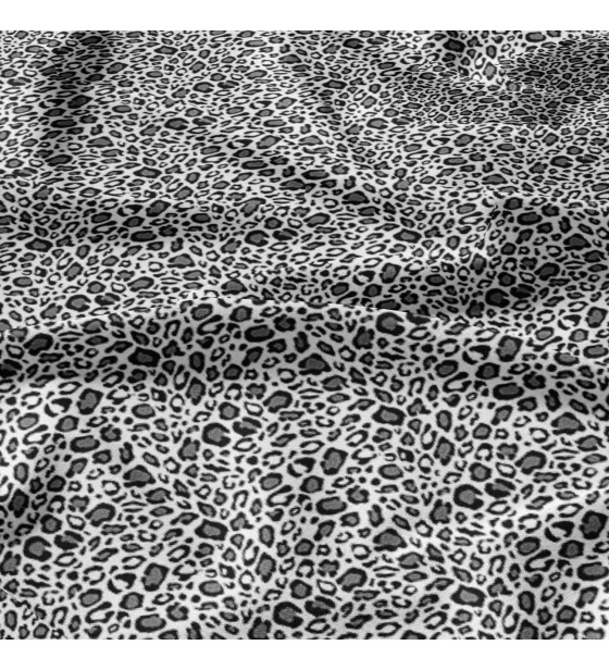 Bavlnená látka vzor leopard šedý, metráž 160 cm