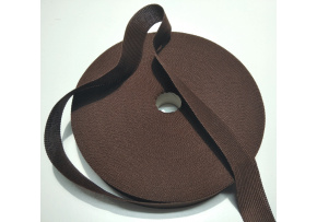 Lemovací prúžok polyestrový 15 mm farba  hnedá