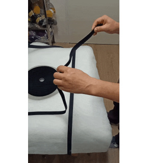 Zips elastický 25 mm, farba čierna, metráž