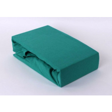 Exclusive Jersey prostěradlo dvoulůžko - zelená 200x220 cm  varianta zelená 