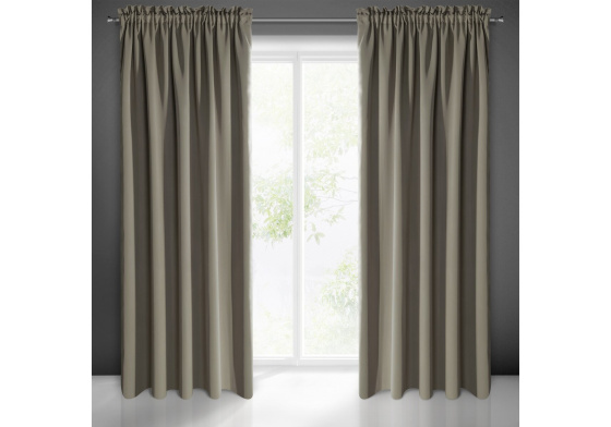 Zatemňovací závěs s řasící páskou CAPPUCCINO 135X270 cm