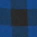 Bavlněná flanelová látka vzor kostka modrá 4x4 cm 