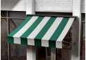 Nepremokavá látka, farba zelené prúžky, metráž 160 cm      