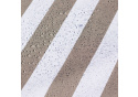 Nepremokavá látka, farba cappuccinová prúžky, metráž 160 cm 