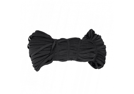 Guma pro šití oděvů černá 15 mm, balení 25 m