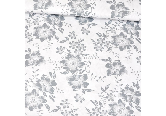 Dekorační dětská bavlněná látka vzor Rikardo na bílém