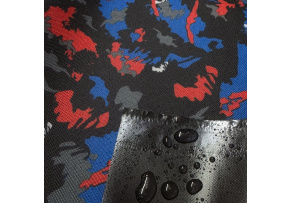 Nepremokavá látka Kodura, farba maskáčová modrá, metráž 150 cm   