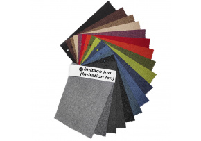 Vzorkovník vodeodolných látok Imitácia ľanu