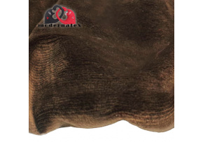 Jednofarebná látka Minky mikroplyš farba tm. Hnedá