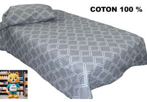 Krepové obliečky na zips, farba Šedá, 140x200 cm 