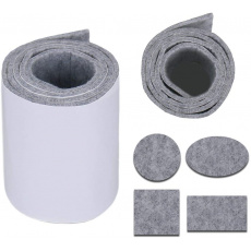 Samolepiaci technický filc 4,5 mm, farba šedá, metráž 100 cm 