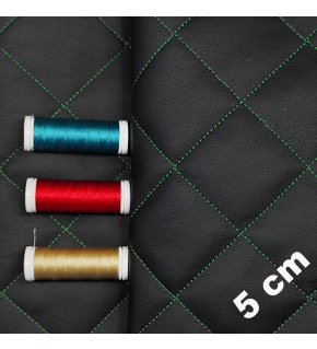 Ekokoža prešívaná, farba čierno-zelená, metráž 145 cm Ekokoža prešívaná, farba čierno-zelená, metráž 145 cm