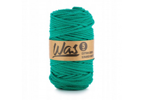 Bavlnená šnúra 5 mm, 100 m, farba tyrkysová 210