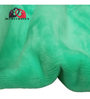 Jednofarebná látka Minky mikroplyš farba mentolová