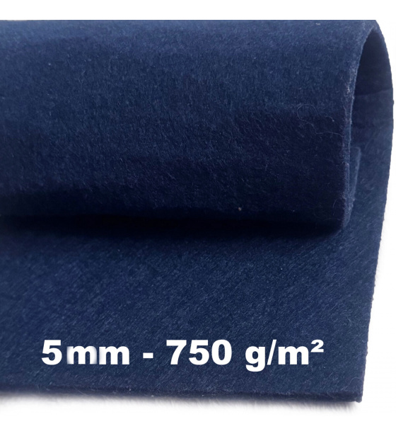 Technický filc 5 mm, farba Granátová, metráž 100 cm