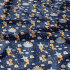 Bavlnená látka vzor líšky na modrom podklade, metráž 160 cm     