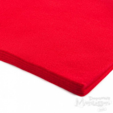 Technický filc 4 mm, farba červená, metráž 100 cm  