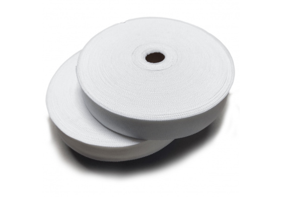 Lemovací proužek  PES 40 mm  barva bílá