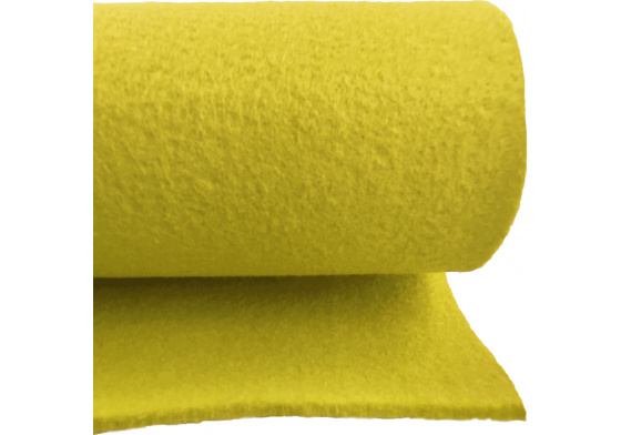 Technický filc 3 mm, farba žltá, metráž 150 cm 