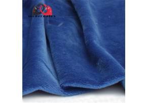 Jednofarebná látka Minky mikroplyš farba chaber