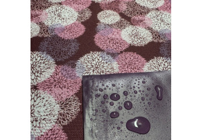 Nepremokavá látka Kodura vzor Púpava fialový