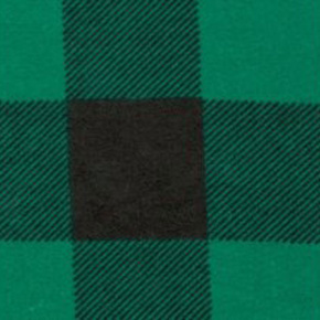 Bavlnená flanelová látka vzor kocka zelená 4x4 cm 
