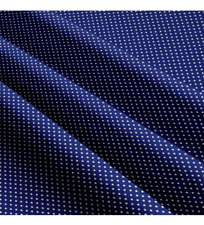 Bavlnená látka, vzor 2 mm malá bodka 143, farba modrá, metráž 150 cm         