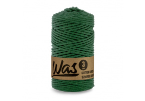 Bavlnená šnúra 3mm, 100m, farba tm. zelená 260 Bavlnená šnúra 3mm, 100m, farba tm. zelená 260