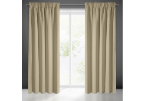 Zatemňovací závěs s řasící páskou BIEGE 135X270 cm Zatemňovací závěs s řasící páskou BIEGE 135X270 cm