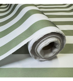 Látka do exteriéru na zahradné lehátka a húpacie siete, farba bielo-šedá, prúžok 5 cm