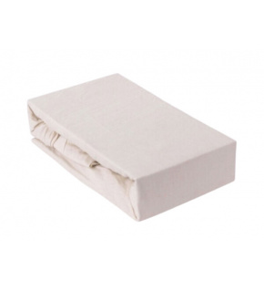 Jersey prestieradlo s gumičkou 90x200 cm, farba Ecru