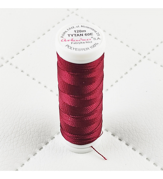 Šicí nitě TYTAN 60E 120 m bordo 2622 SMALL