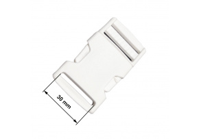 Spona plastová 30 mm farba Biela