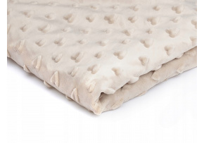 Minky srdiečka farba sv. béžová  03